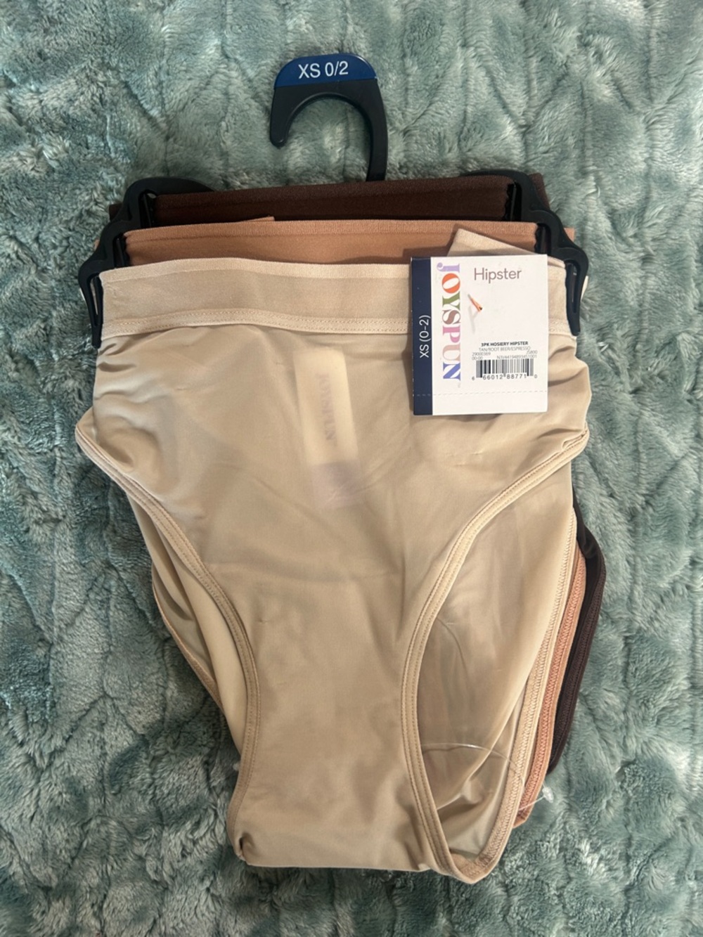 Joyspun Hipster Panties - Nude, Beige & Brown, 3 Pack XS